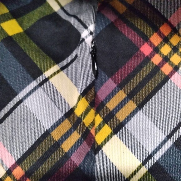 Jolie Moi Yellow Black Plaid Retro Sheath Dress - Picture 10 of 12